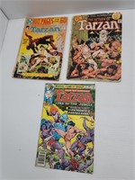 3 Vintage Tarzan Comic Books 1970s