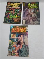3 Vintage 1970s-80s Ghost Sotry Comic Books