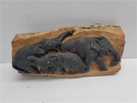 Teakwood Carved Elephant Decor