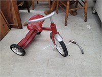 Vintage Red Metal Kids Tricycle