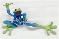 Kittys Critters 15"Green/Blue Frog "Kahuna" 8487LE