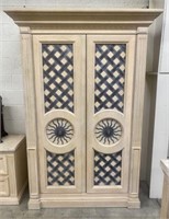 Drexel Decorative Lattice Armoire/TV Cabinet