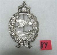 German's pilots badge silver colored with pin back