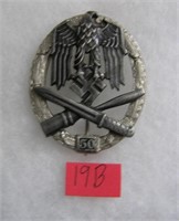German general assault badge 50 actions WWII style