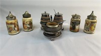 3 PIECE DOULTON-LAMBETH CRUET SET AND