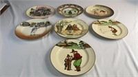 7 ROYAL DOULTON SERIESWARE CABINET PLATES