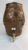 DECORATIVE VICTORIAN STONEWARE SPIRIT BARREL