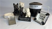 QTY OF ASSORTED BLACK & WHITE SCOTCH WHISKY ITEMS
