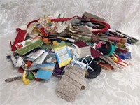 Bag of Assorted Binding Tape, Zippers, Thread