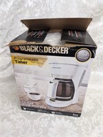 Black & Decker Coffeemaker- 12 C, Programmable, Wh