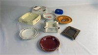 LARGE QTY OF ADVERTISNG WHISKY ASHTRAYS