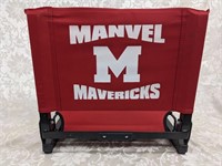 MANVEL, TX MAVERICKS Stadium Chair- Red