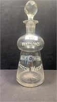 WATSONS BLUE BAND WHISKY DECANTER