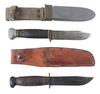 WWII USN MKI UTILITY  KNIVES BY PAL & CAMILLUS