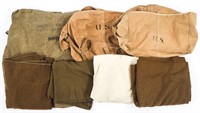 WWII US ARMY OFFICER BED ROLL & BLANKETS