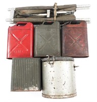 WWII US ARMY LITTER & METAL JERRY CANS