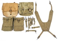 WWII US ARMY MEDICAL CORPS FIELD GEAR & MUSETTE