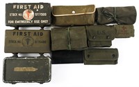 WWII US ARMY COMPLETE FIRST AID AND SURGICAL KITS