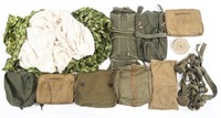 WWII - COLD WAR PARATROOPER CANOPY & POUCHES