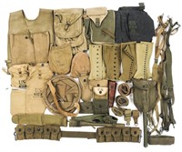 WWII US ARMY ISSUE CANVAS FIELD GEAR MIXED LOT