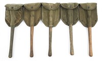 WWII US ARMY M1943 ENTRENCHING TOOL LOT OF 5