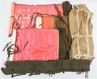 WWII COLD WAR US ARMY AIRBORNE SIGNAL PANEL & BAGS