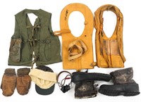 WWII US AAF WINTER FLYING CLOTHING & SURVIVAL GEAR