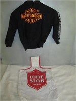 Kid's Harley Sweatshirt / Lone Star Beer Tote Bag