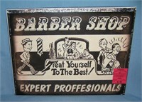 Barber Shop retro style advertising sign