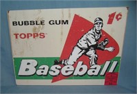 Topps Baseball bubble gum cards retro style sign
