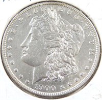 1900-P MORGAN SILVER DOLLAR $1.00
