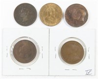 VINTAGE CANADIAN LARGE CENTS CANADA COINS
