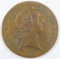 1745 France Louis XV Tresor Royal Token