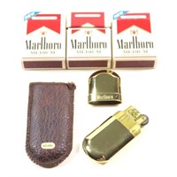 MARLBORO PROMOTIONAL LIGHTER & MATCHBOXES