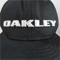 NEW ERA BLACK OAKLEY BALL CAP EMBROIDERED NICE!