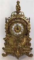 20th.C French Bronze Clock
