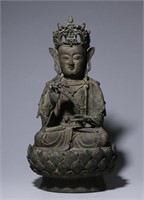 Late Qing, Chinese Bronze Guanyin Statue