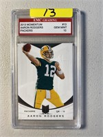 AARON RODGERS GREEN BAY PACKERS GRADED CARD