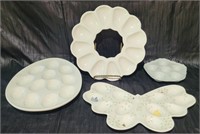 4pc Egg Display Platters