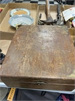 VINTAGE BOX W/CONTENTS