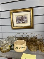 PICTURE, BRASS DECOR AND MORE