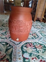 cast iron antique plant and 2 baskets