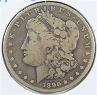 1890-CC CARSON CITY MORGAN SILVER DOLLAR $1