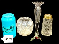 Gorgeous Vintage Small Vase Lot Hummingbird