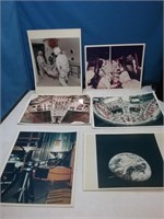Group of six photographs from the NASA Apollo