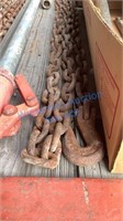 5/16in LOG CHAIN WITH 2 HOOKS - 20ft LONG