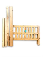 Queen Size Pine Wood Bed Frame