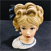 Vintage Inarco Japan Figural Lady Head Vase