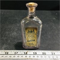 Antique Pure Cold Drawn Castor Oil Bottle