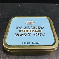 Player's Medium Navy Cut Tobacco Tin (Small)
